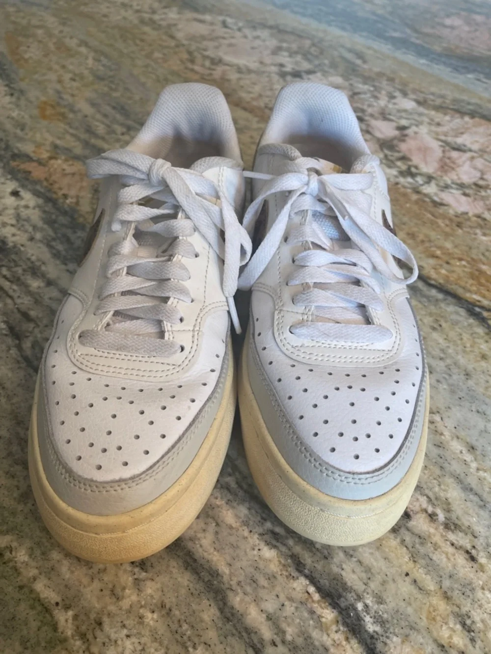 Nike Court Platform Sneakers  Vision Alta Leopard Print Size 8.5